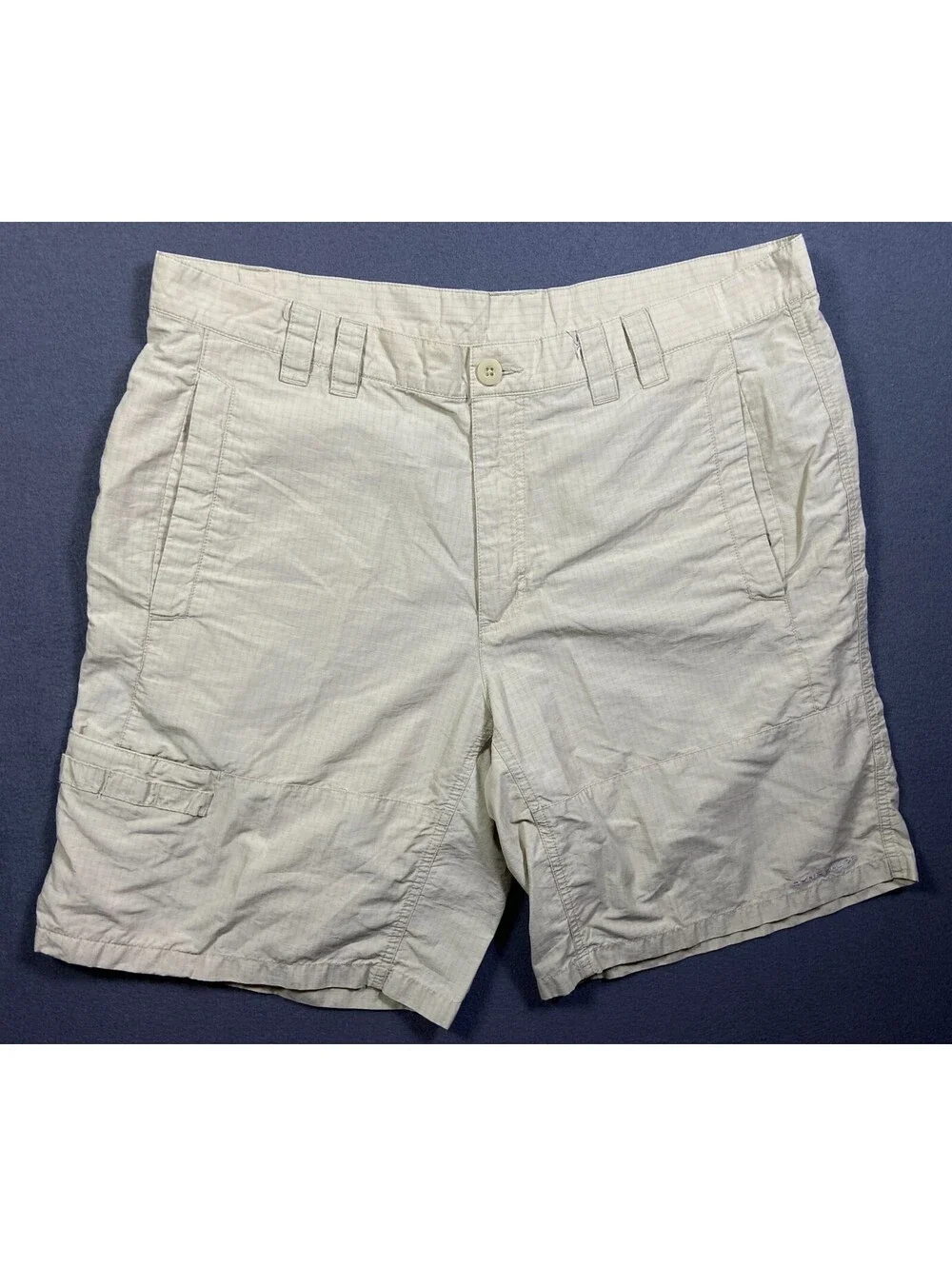 Columbia PFG Shorts Mens Size 38 Beige Hiking Fishing Cargo Ripstop Gorpcore 9